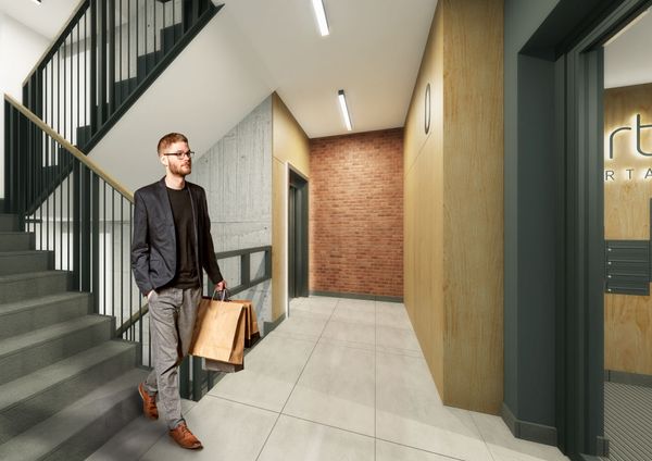 Rzut Apartamenty Portowa - Mieszkanie na sprzedaż, Kraków, Podgórze, 866000  PLN