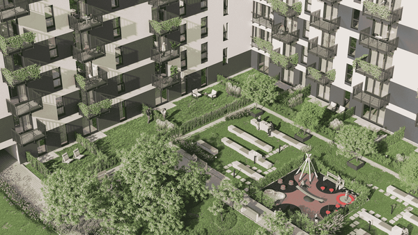 Rzut Enklawa Bukowa II - Mieszkanie na sprzedaż, Kraków, Podgórze, 617855  PLN