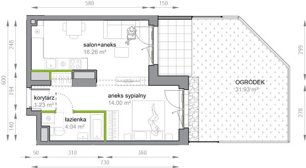 Rzut Przy Parku Vita - M3/1/0/1