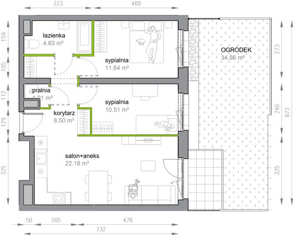 Rzut Przy Parku Vita - M3/3/0/4