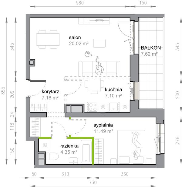 Rzut Przy Parku Vita - M3/1/1/5