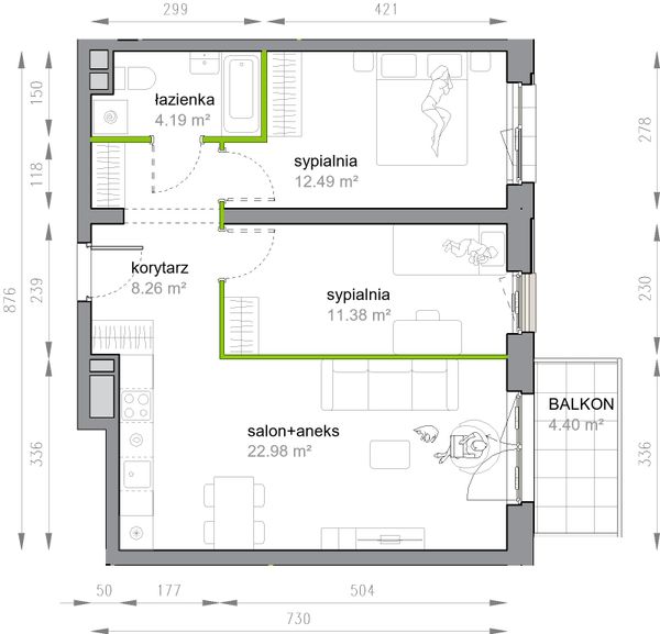 Rzut Przy Parku Vita - M3/1/1/6