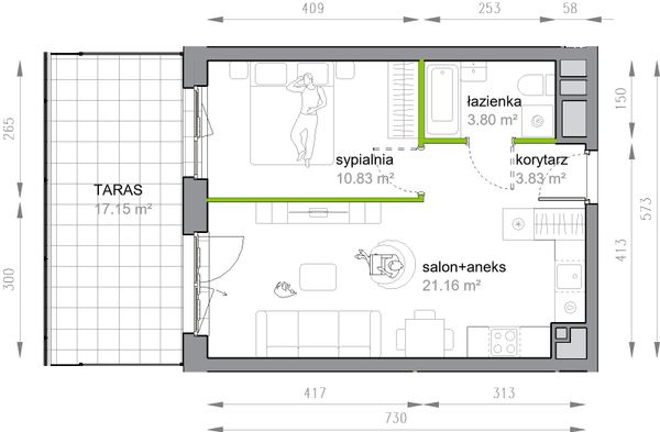 Rzut Przy Parku Vita - M3/1/1/9