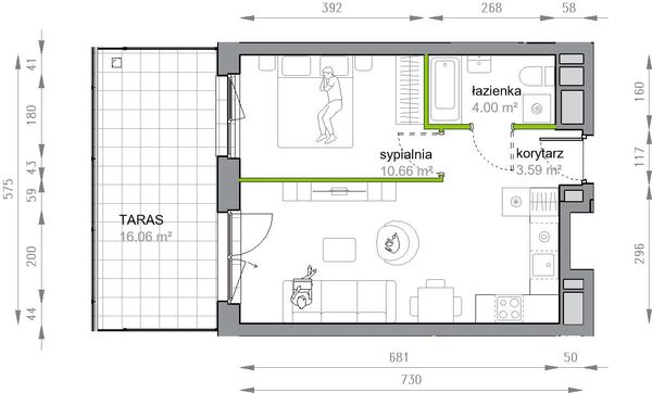Rzut Przy Parku Vita - M3/1/1/10