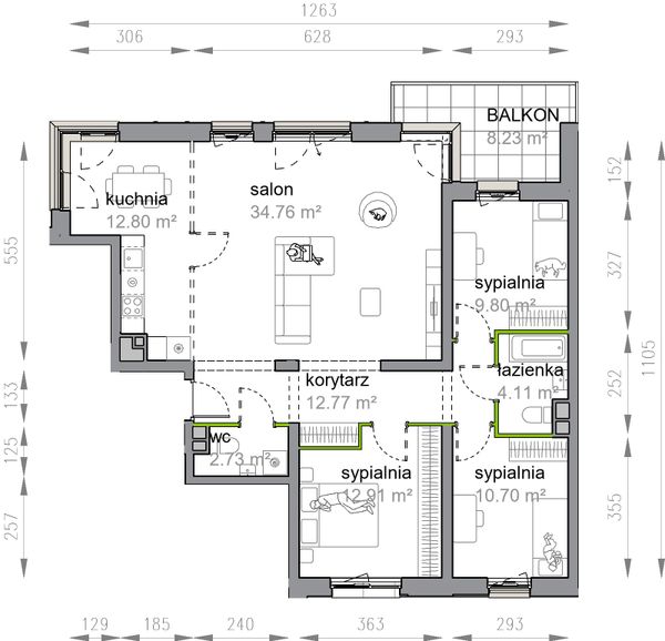 Rzut Przy Parku Vita - M3/2/1/5