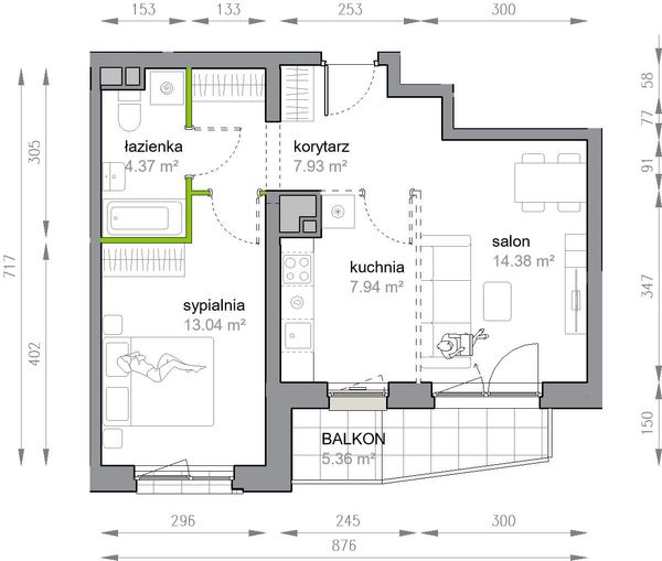 Rzut Przy Parku Vita - M3/2/1/6