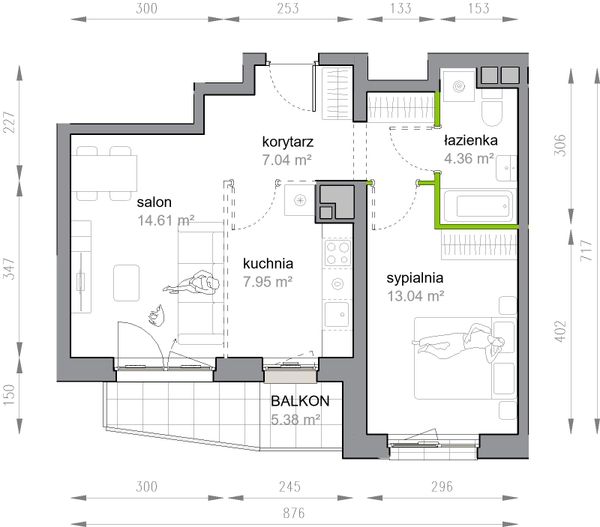 Rzut Przy Parku Vita - M3/2/2/11