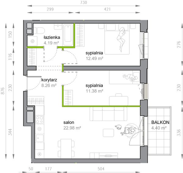 Rzut Przy Parku Vita - M3/1/3/26