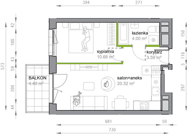 Rzut Przy Parku Vita - M3/1/3/30