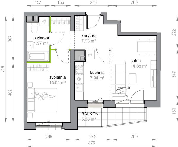 Rzut Przy Parku Vita - M3/2/3/14