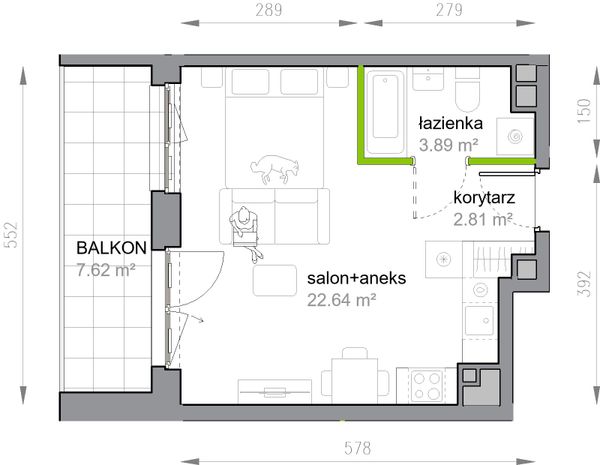 Rzut Przy Parku Vita - M3/3/3/36