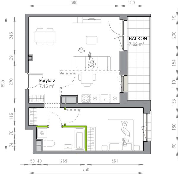 Rzut Przy Parku Vita - M3/1/4/35