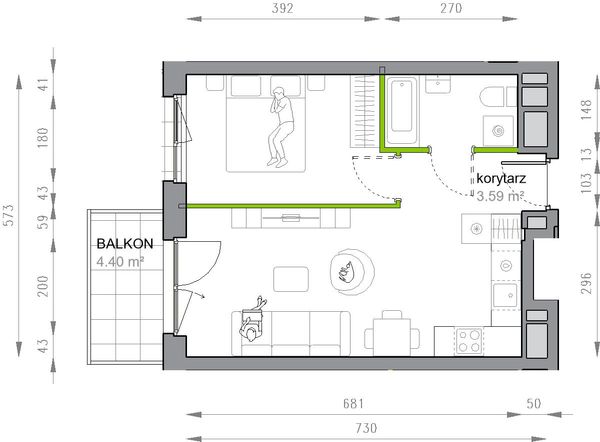 Rzut Przy Parku Vita - M3/1/4/40