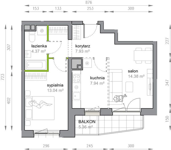 Rzut Przy Parku Vita - M3/2/4/18