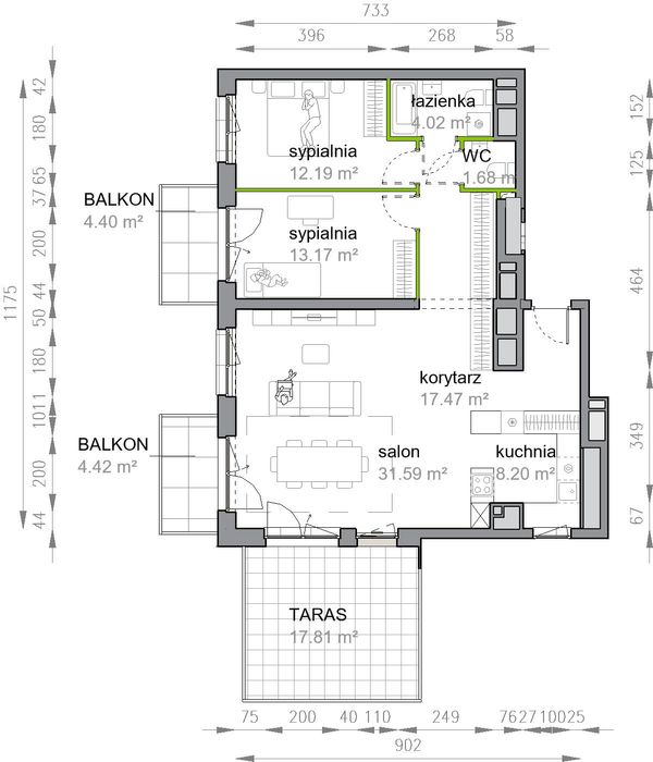 Rzut Przy Parku Vita - M3/1/5/46