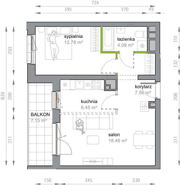 Rzut Przy Parku Vita - M3/1/5/48