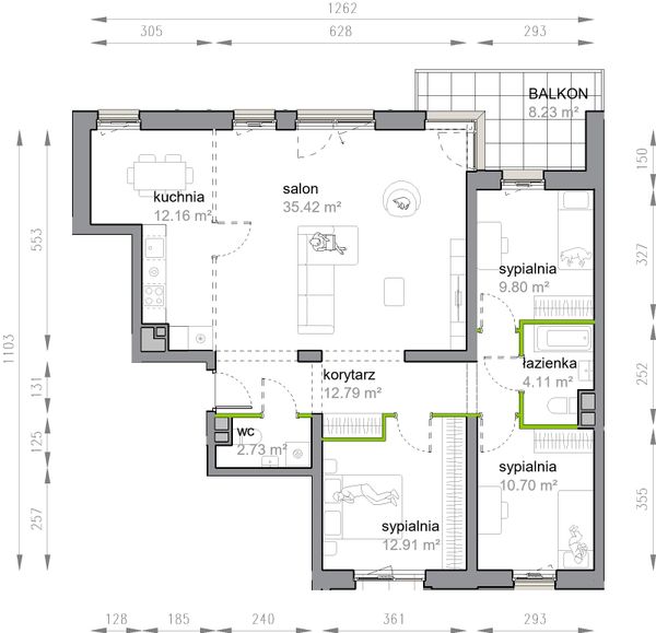 Rzut Przy Parku Vita - M3/2/4/17