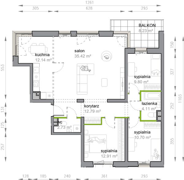 Rzut Przy Parku Vita - M3/2/5/21