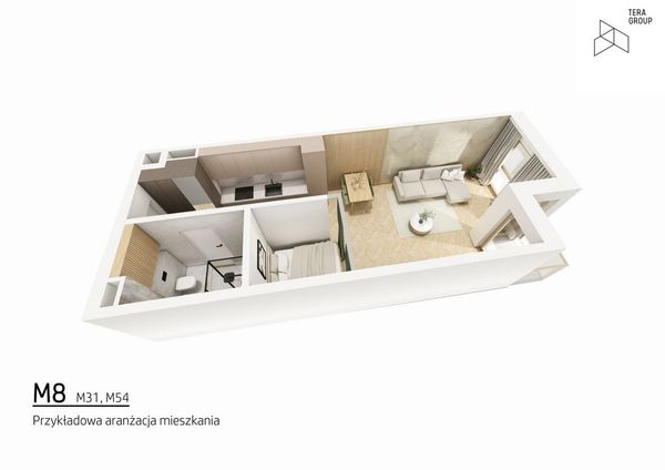 Rzut Apollo Bulvar - Mieszkanie na sprzedaż, Kielce, Centrum, 521347  PLN