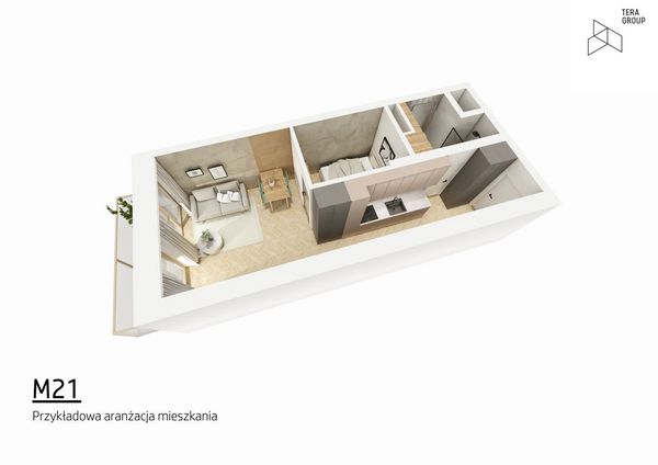 Rzut Apollo Bulvar - Mieszkanie na sprzedaż, Kielce, Centrum, 426750  PLN