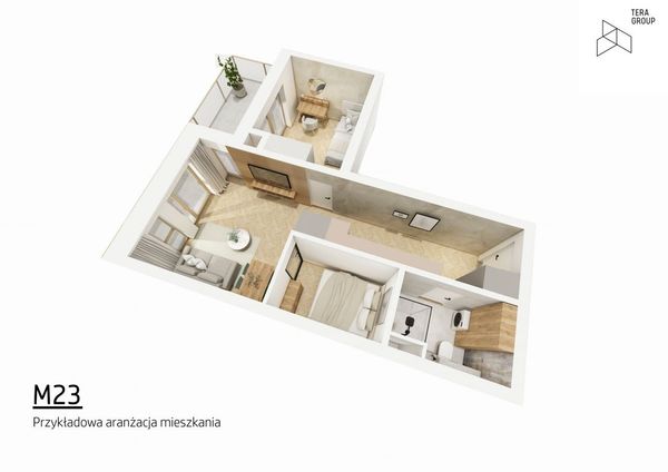 Rzut Apollo Bulvar - Mieszkanie na sprzedaż, Kielce, Centrum, 562420  PLN