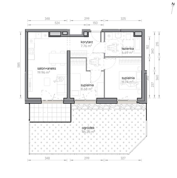 Rzut Przy Parku Vita - M2/2/0/02