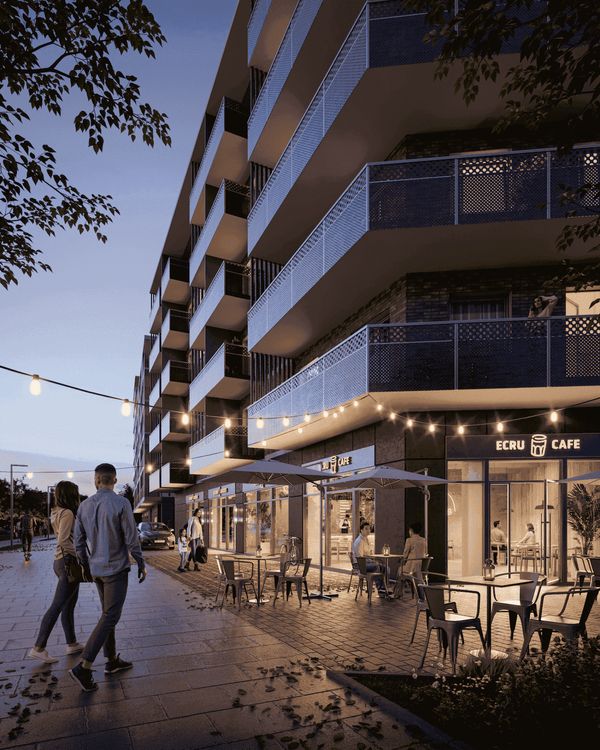 Rzut Nowe Promenady - Mieszkanie na sprzedaż, Wrocław, Psie Pole, 582202  PLN