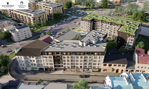 Rzut Krakowska Rogatka - Mieszkanie na sprzedaż, Kielce, Centrum, 451035  PLN