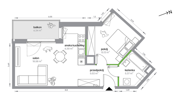 Rzut M Bemowo - AA0101/4