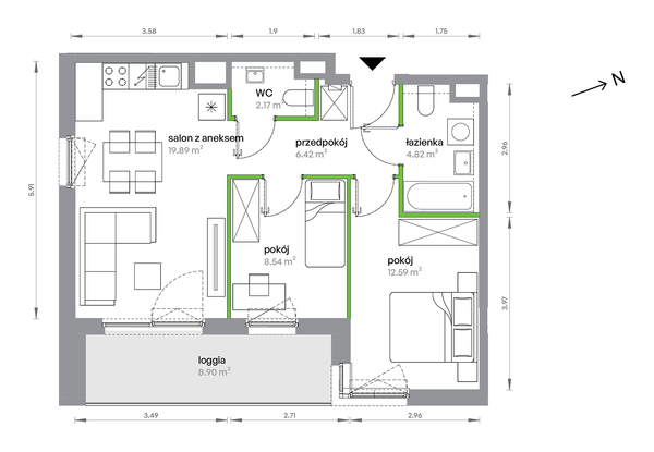 Rzut M Bemowo - AC0405/4