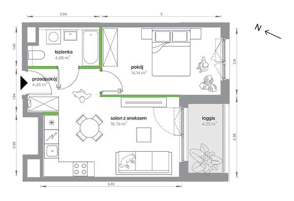 Rzut M Bemowo - BC0204/4
