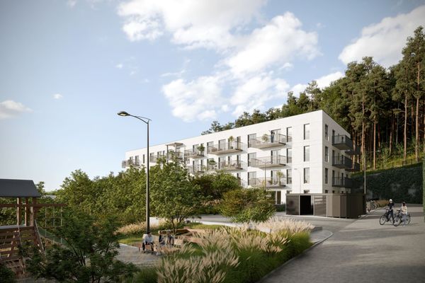Rzut Zbożowa - Mieszkanie na sprzedaż, Gdynia, Cisowa, 563665  PLN