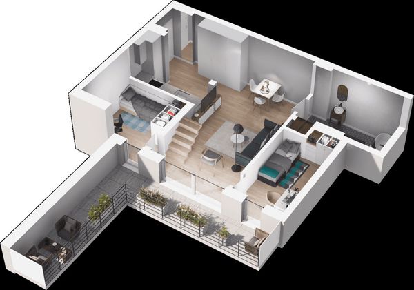 Rzut Racławicka Park - Mieszkanie na sprzedaż, Szczecin, Dąbie, 933455  PLN