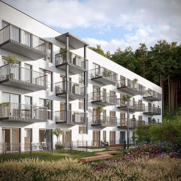 Rzut Zbożowa - Mieszkanie na sprzedaż, Gdynia, Cisowa, 602849  PLN