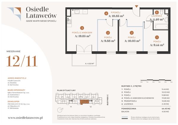 Rzut Osiedle Latawców - C12-11