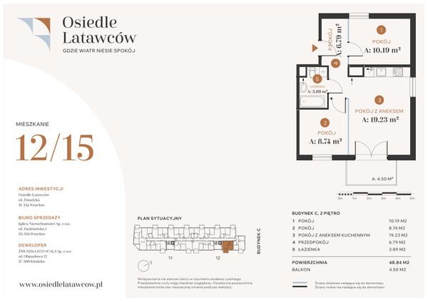 Rzut Osiedle Latawców - C12-15