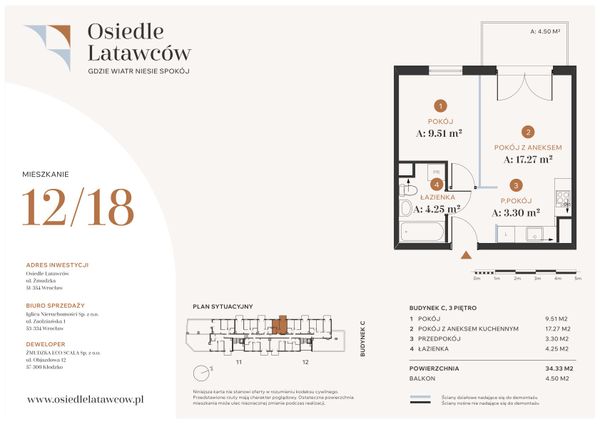 Rzut Osiedle Latawców - C12-18