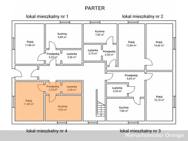 Rzut [T02170] Czarna Rola 21c/ lok. 4 - T02170