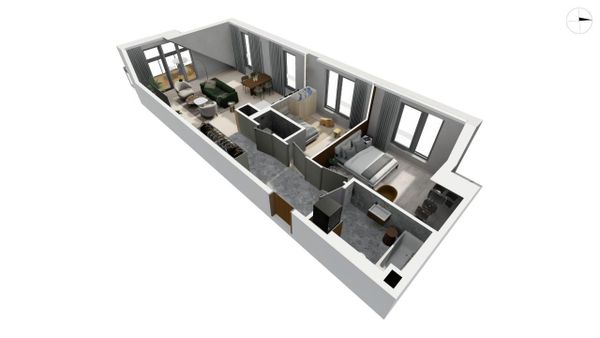 Rzut Wita 77 - Mieszkanie na sprzedaż, Gdańsk, Strzyża, 1652306  PLN