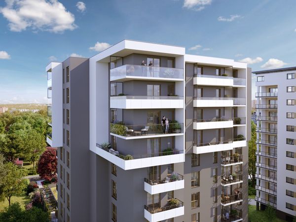 Rzut Osiedle przy Malborskiej - Mieszkanie na sprzedaż, Kraków, Podgórze Duchackie, 738375  PLN