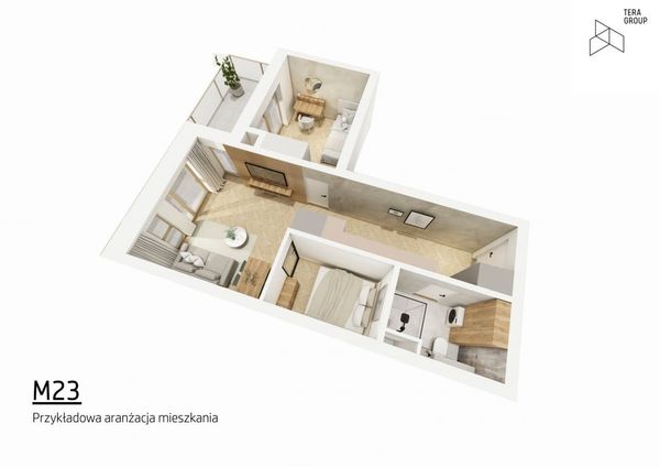 Rzut Apollo Bulvar - Mieszkanie na sprzedaż, Kielce, Centrum, 562420  PLN