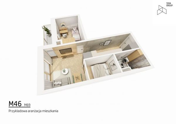 Rzut Apollo Bulvar - Mieszkanie na sprzedaż, Kielce, Centrum, 425250  PLN