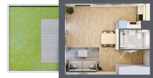 Rzut Mieszczańska Park - Mieszkanie na sprzedaż, Wrocław, Śródmieście, 605700  PLN