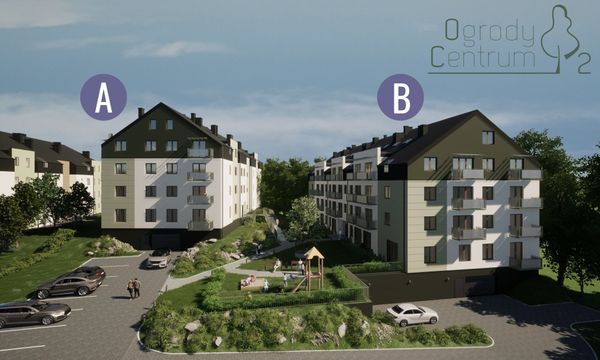 Rzut Ogrody Centrum 2 - Mieszkanie na sprzedaż, Bielsko-Biała, 420000  PLN