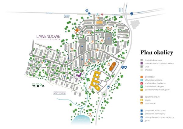 Rzut Lawendowe Wzgórze - Mieszkanie na sprzedaż, Gdańsk, Jasień, 869000  PLN
