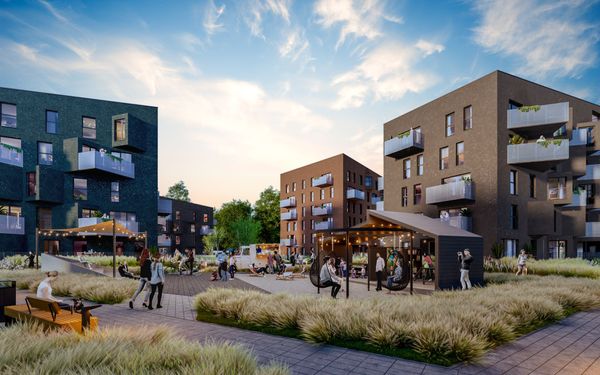 Rzut Osiedle Hierowskiego - Mieszkanie na sprzedaż, Katowice, Kostuchna, 598500  PLN