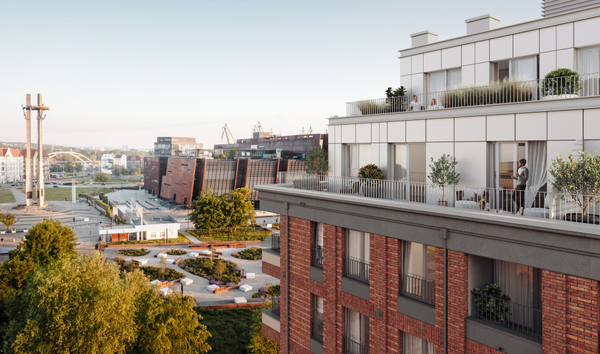 Rzut Doki Living - Mieszkanie na sprzedaż, Gdańsk, Śródmieście, 690837  PLN
