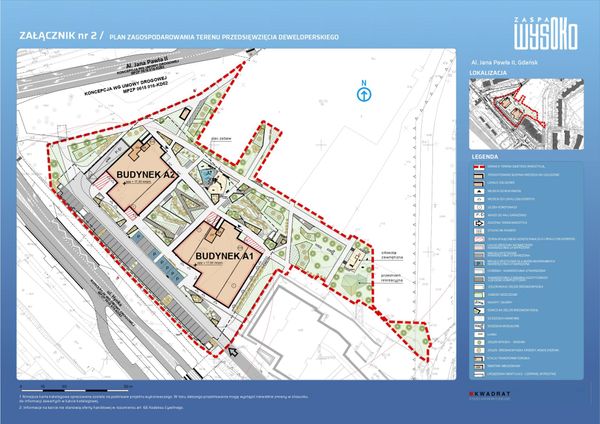 Rzut Zaspa Wysoko - Mieszkanie na sprzedaż, Gdańsk, Zaspa, 1078074  PLN