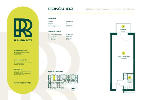 Rzut Rajska 77 - 102
