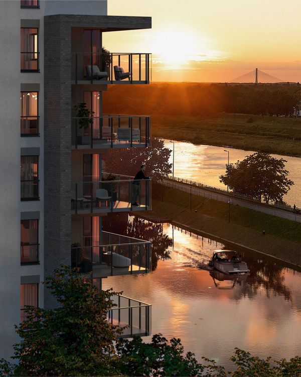 Rzut Przystań Reymonta II - Mieszkanie na sprzedaż, Wrocław, Psie Pole, 683596  PLN